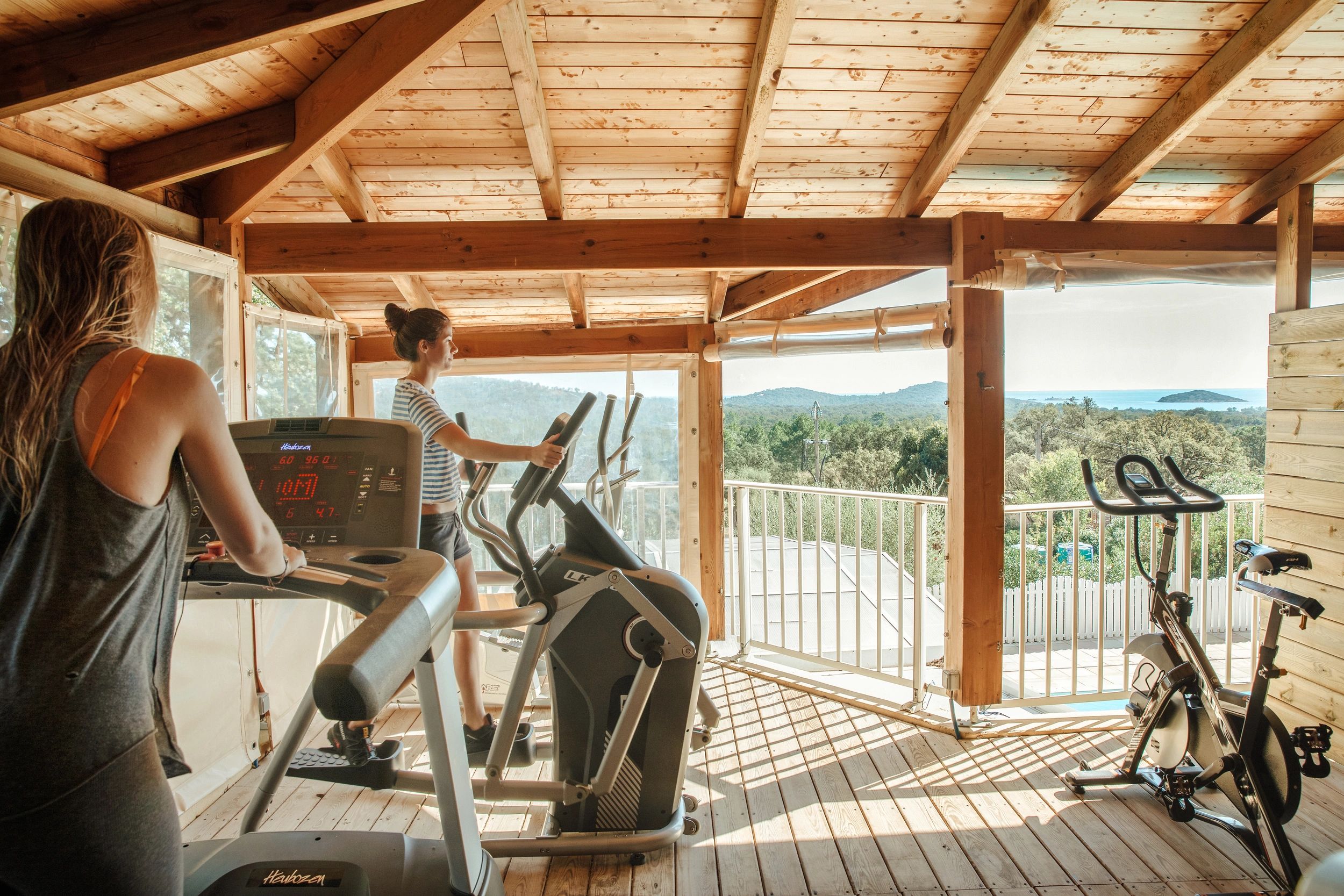 Salle de sport à la résidence 4 étoiles à Porto-Vecchio